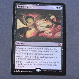 Season of Loss 112 Magic The Gathering Bloomburrow Mythic FOIL CASI NUEVO - Imagen 1 de 2