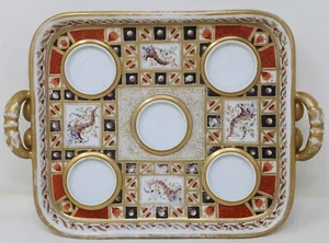 Antique 19th c. Old Paris Porcelain Pot de Creme Syllabub Cup Cover Pink & Gold - Picture 1 of 24