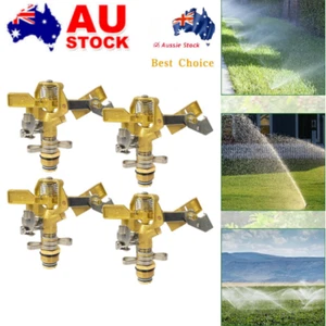 1/2 Inch Brass Impact Sprinkler Heavy Duty Water Sprinkler Head Adjustable 0-360 - Picture 1 of 16