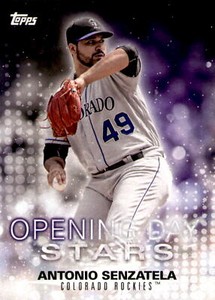 2018 Topps Opening Day Antonio Senzatela Opening Day Stars #ODS-AS