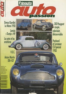 AUTO PASSION n°34 04/1990 ASTON MARTIN DB4 GT PANHARD ET LEVASSOR CS 203 Coupé - Imagen 1 de 2
