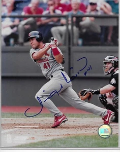 MIGUEL CAIRO ST. LOUIS CARDINALS ACTION SIGNED 8x10 W/COA Free Shipping - Picture 1 of 1