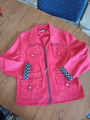 Large Ruby Cho Red And Black  Jacket  - Image 1 of 4