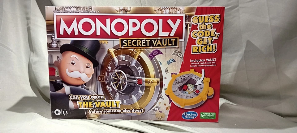 Monopoly Secret Vault Board Game Parker Brothers & Hasbro Gaming