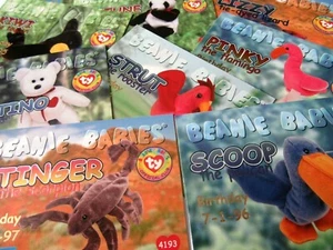 TY BEANIE BABYS - SAMMLER-SAMMELKARTEN - SERIE 1 - ROOKIE - GEBURTSTAG - Bild 1 von 35
