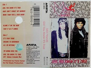Cassette Milli Vanilli Girl You Know Its True 1989 Hansa Musik Arista Records - Picture 1 of 2
