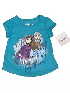 T-shirt bambina Frozen II con Elsa e Anna "Più forti insieme" grafica - Foto 1 di 4