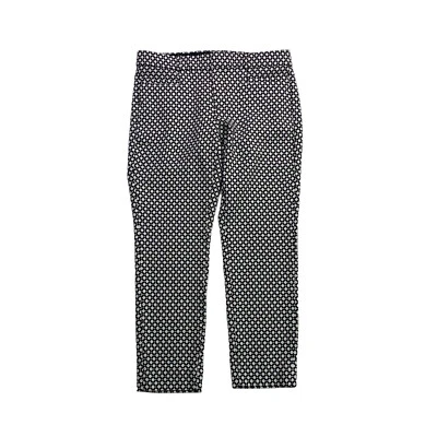 Banana Republic Sloan Fit Crop Pants Womens Size 2P Petite Diamond Black White - Image 1 of 4