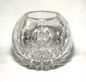 Beautiful Early Clear Glass 5" Round ROSE BOWL (Layered Petal Cuts) - Picture 1 of 6