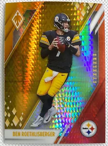 2021 Panini Phoenix Football Ben Roethlisberger Fire Burst Card #94 SP Steelers - Picture 1 of 2