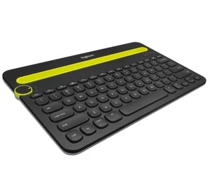 Logitech K480 Wireless Bluetooth Multi-Device Keyboard US QWERTY - Black - Imagen 1 de 7