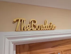 The Boudoir Door Sign, Boudoir Door Topper, Custom Door Sign, Bedroom Wall Sign - Picture 1 of 5