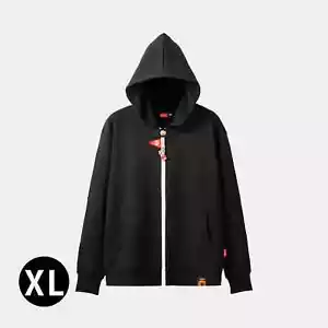 New Super Mario Hoodie Parka Shirt Black Nintendo Limited Size US:L (JP:XL) - Picture 1 of 12