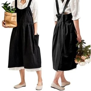 Cotton and Linen Apron Fashion Adjustable Bib Chef ApronCoffee Shop Waist Kit... - Picture 1 of 5