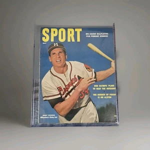 Sport Magazine May 1955 Bobby Thomson Milwaukee's Flying Scot Vintage Braves MLB - Picture 1 of 12