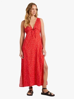 Vestido de playa Roxy para mujer M PEARL MOONLIGHT MAXI - ERJWD03201 rojo PVP $99,99 Foto 1 de 4