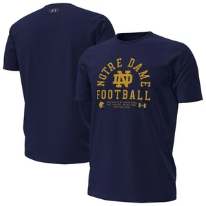 Men's Under Armour Navy Notre Dame Fighting Irish 2025 Sideline Football - Picture 1 of 3