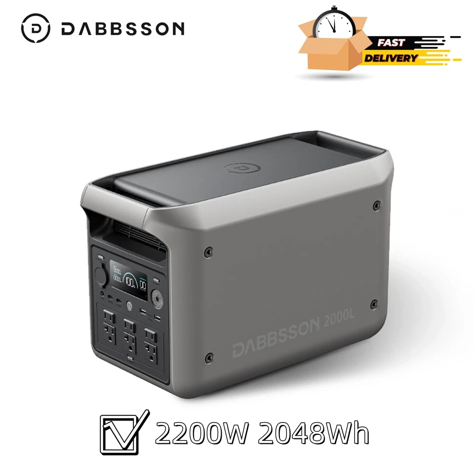 🔥Dabbsson 2000L Central Eléctrica Portátil 2200W 2048Wh Generador Solar App Control Foto 1 de 4