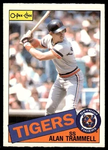 1985 O-Pee-Chee de colección opc béisbol Alan Trammell Detroit Tigers #181 - Imagen 1 de 2