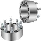 8x6.5 3in Forged Wheel Spacers 8Lug 14x1.5 Studs 126.15mm Hub 2PCS 2500 3500