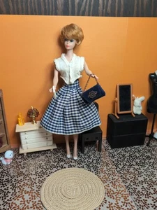 Vintage Barbie Clone Outfit - Rock, Crop Top, Handtasche, Schuhe, Tagebuch, Bargeld - Bild 1 von 19