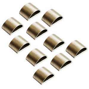 10x 3/4 Double Bass Nickel Silver Bow Ferrule Half Semi Circle Making Material - Picture 1 of 1
