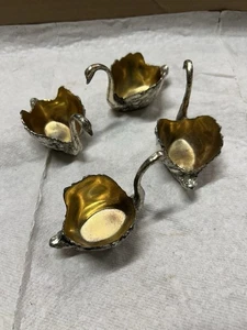 Cantine di sale cigno piatto argento vintage  - Foto 1 di 8