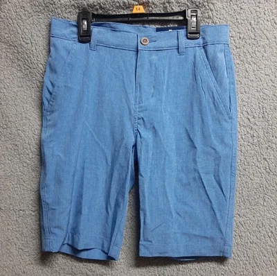 Pantalones Cortos Izod Talla 14 Niños Frente Plano Elastizados Nuevos Azul Provenza  Foto 1 de 4