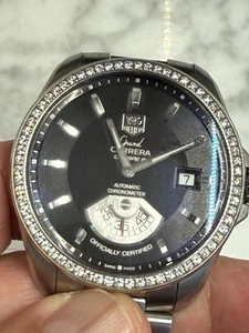 Tag Heuer Grand Carrera Diamonds Bezel Calibre 6 New (3664) - Picture 1 of 22