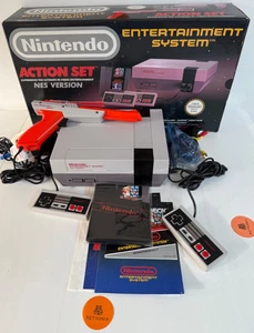 Nintendo Nes Boxed Action Set Console Complete UKV Version PAL A Tested - Picture 1 of 20