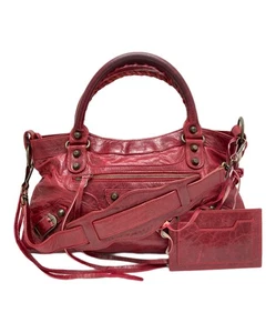 Balenciaga The First City 103208 Leder Handtasche 2-Wege Schultertasche mit Riemen - Bild 1 von 24