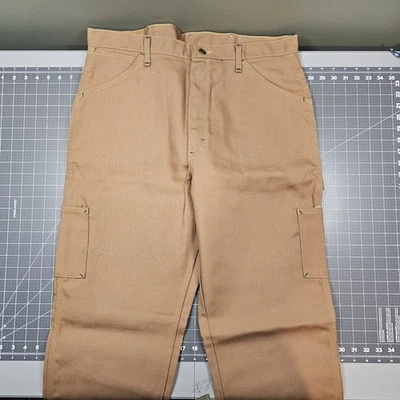 Bulwark Fr Pants 38x34 New Canvas Carpenter Brown Cat 2 Nfpa Heavy Workwear - Image 1 of 4