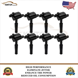 8 Ignition Coils Pack w/2Pins For Jaguar 1997-1998 XK8 1998 XJR XJ8 4.0L V8 - Picture 1 of 16