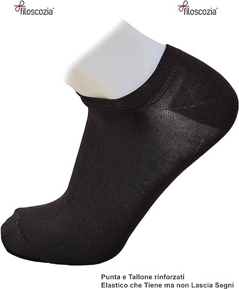 12 Paia Calzini Corti Uomo Donna - Cotone Sportivo, Invisibili Per Mocassino, Fantasmini - Foto 13