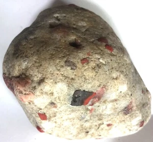 Colorful Michigan Pudding Stone   Weighing 1 pound & 2 ounces    2-1/2" x 3-5/8" - Imagen 1 de 6