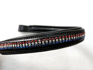 NUEVO 6/8"" CON 3 FILAS CADENA DIAMANTE CEJAS, NEGRO, COMPLETO (144) - Imagen 1 de 3