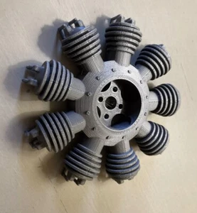 radial engine 9 cylinder dummy model rc airplane model - Picture 1 of 4