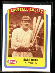 1990 SWELL GREATS #10 BABE RUTH YANKEES MINT E018682 - Picture 1 of 1