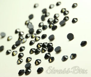 Hotfix Basic HEMATITE SS20 Stückzahl wählbar Aufbügeln Schwarz metallic Glitzer - Picture 1 of 18