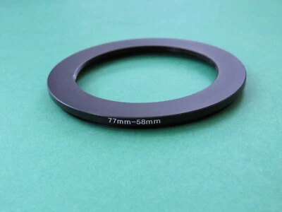 77mm-58mm Stepping Step Down Male-Female Filter Ring Adapter 77mm-58mm  - Image 1 of 2