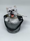 Regency Fine Arts Garden Friends Westie Dog In Bucket Animal Figure Collect #Lh