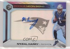 2019 Panini Elements Neon Signs Blue /50 N'Keal Harry #RNS-NK Rookie Auto RC