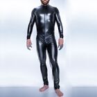 Jumpsuit ?Men Rompers Club Clubwear Fashionable Patent Leather Wetlook