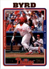 2005 Topps Philadelphia Phillies Baseball Card #525 Marlon Byrd