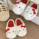 Sanrio Plush Hello Kitty Slippers - Cute Kawaii Winter Bedroom Shoes