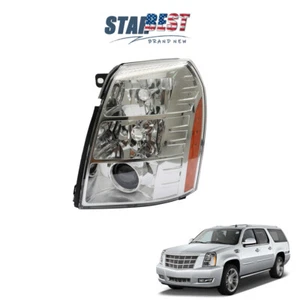 For 2007-2014 Cadillac Escalad LH/Driver HID Clear Lens Headlight Housing Black - Picture 1 of 12