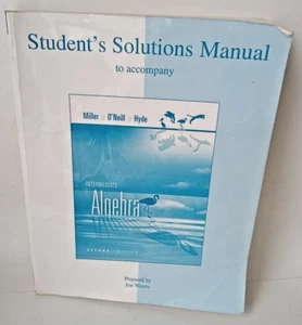 Student Solutions Manual Intermediate Algebra by Julie Miller (2007, Trade... - Picture 1 of 4