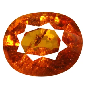 1.55 ct AAA Fabulous Oval Shape (7 x 6 mm) Fanta Orange Spessartine Gemstone - Picture 1 of 1