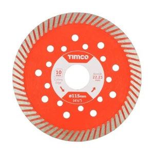 Disco de cuchilla de corte turbo diamante 115 mm 4, 1/2" amoladora angular ladrillo material duro - Imagen 1 de 3