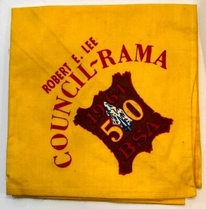 1964 Consejo-Rama Robert E. Lee Consejo Pañuelo Boy Scouts of America BSA - Imagen 1 de 1